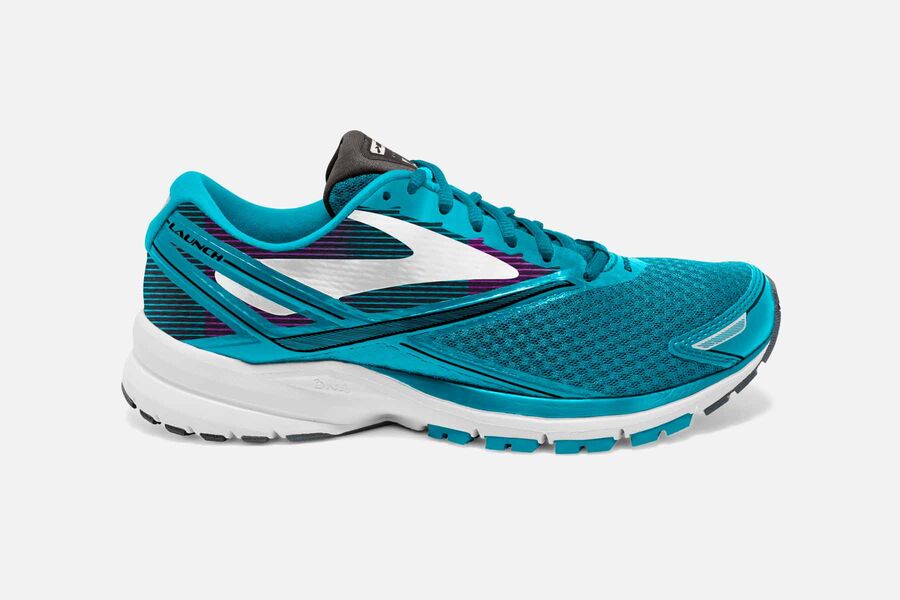 Brooks Women's Launch 4 Road Running Shoes Blue HMBR-46782